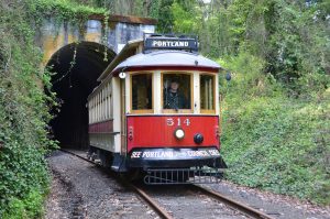 Willamette Shore Trolley at Elk Rock Tunnel